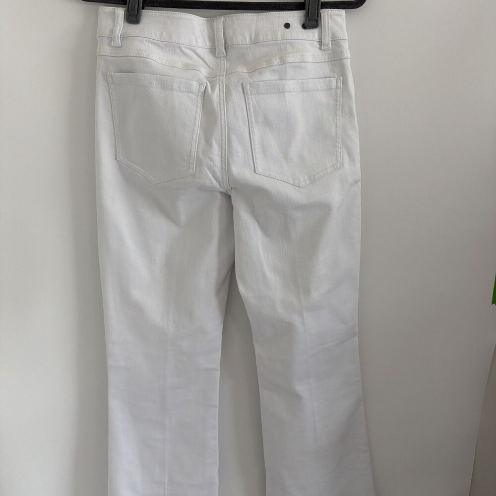 CAbi White Trouser Jeans Stretch Denim Flare Leg Womens Sz 6 Sty #5880 Versatile - Picture 4 of 15